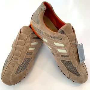 Geox Respira Snake Slip-on Beige Tan Orange Mens US 13 EUR 47 NWT New